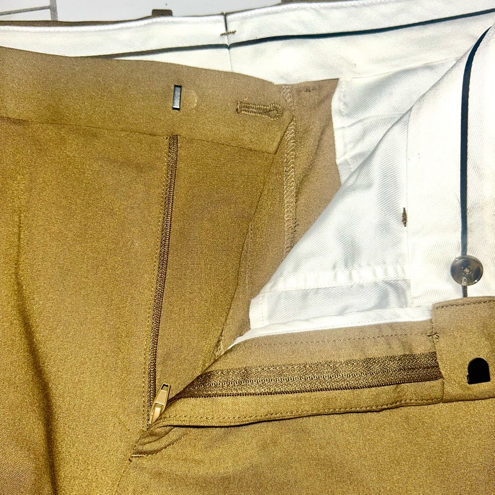 (SOLD OFFSITE) MANGO the suit collection mens trousers 
Tan Pants